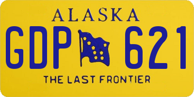 AK license plate GDP621