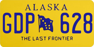 AK license plate GDP628
