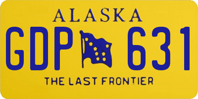 AK license plate GDP631