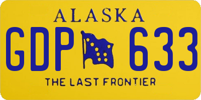 AK license plate GDP633