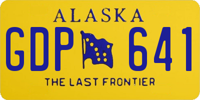 AK license plate GDP641