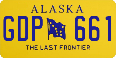 AK license plate GDP661