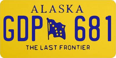 AK license plate GDP681