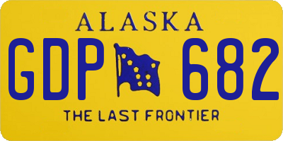 AK license plate GDP682