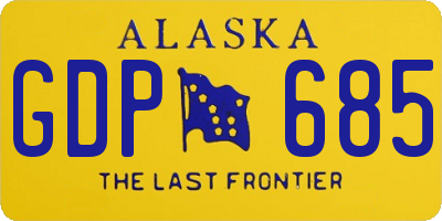 AK license plate GDP685