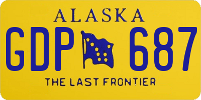 AK license plate GDP687