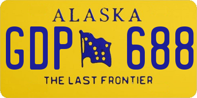 AK license plate GDP688