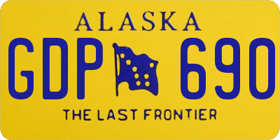 AK license plate GDP690