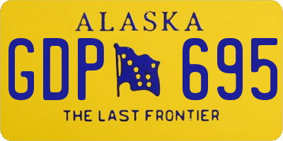 AK license plate GDP695