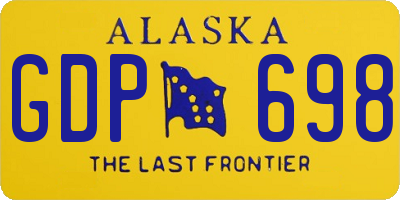 AK license plate GDP698