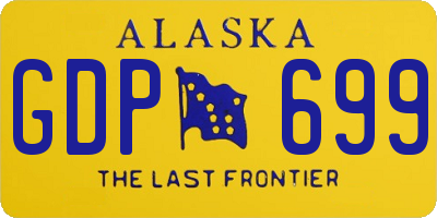 AK license plate GDP699