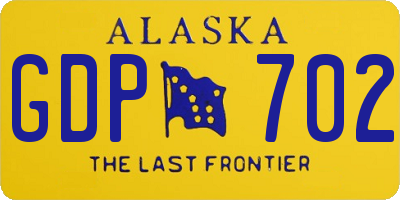AK license plate GDP702