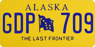 AK license plate GDP709