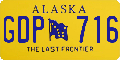 AK license plate GDP716