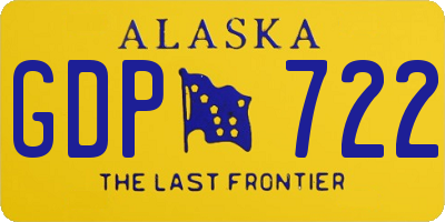AK license plate GDP722