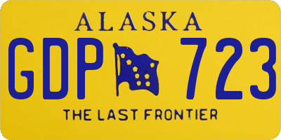 AK license plate GDP723