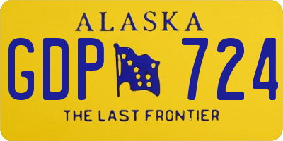AK license plate GDP724