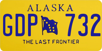 AK license plate GDP732
