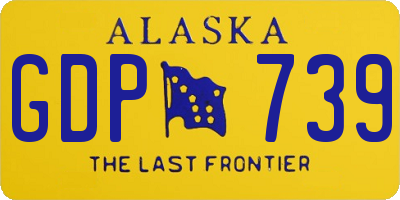 AK license plate GDP739