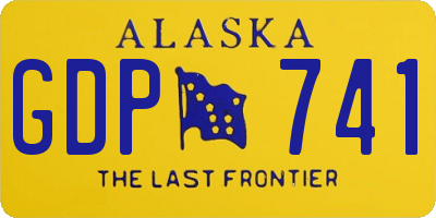 AK license plate GDP741