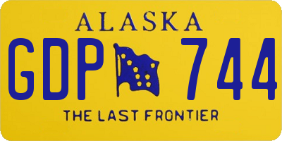 AK license plate GDP744