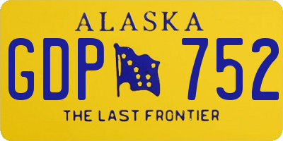 AK license plate GDP752