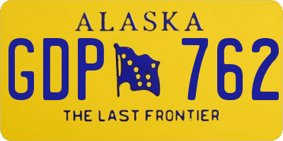 AK license plate GDP762
