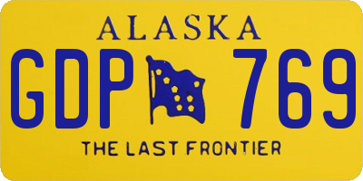 AK license plate GDP769