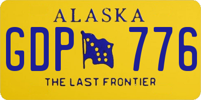 AK license plate GDP776