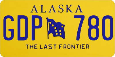 AK license plate GDP780