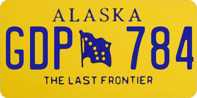 AK license plate GDP784