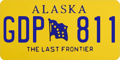 AK license plate GDP811