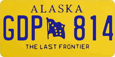 AK license plate GDP814