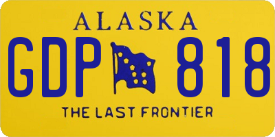AK license plate GDP818