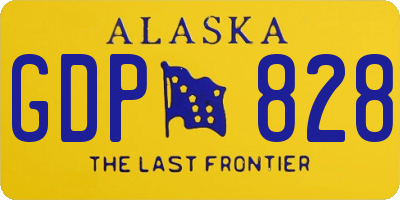 AK license plate GDP828