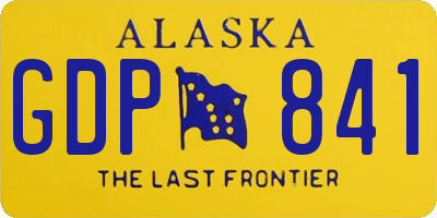 AK license plate GDP841