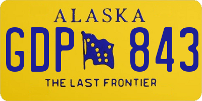 AK license plate GDP843