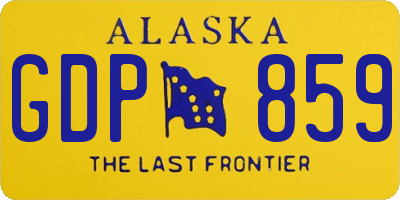 AK license plate GDP859