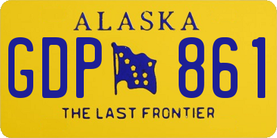 AK license plate GDP861