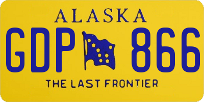 AK license plate GDP866