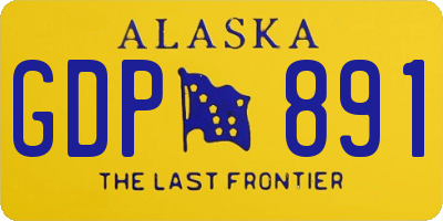 AK license plate GDP891