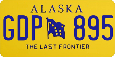 AK license plate GDP895