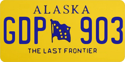AK license plate GDP903