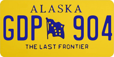 AK license plate GDP904