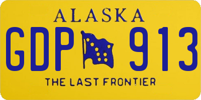 AK license plate GDP913