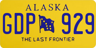 AK license plate GDP929