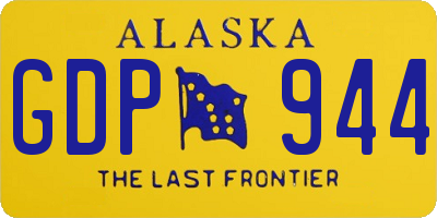 AK license plate GDP944