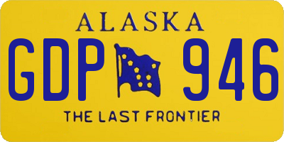 AK license plate GDP946