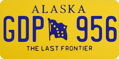 AK license plate GDP956