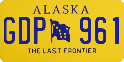 AK license plate GDP961